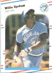 1988 Fleer Baseball Cards      124     Willie Upshaw